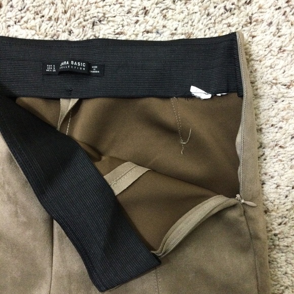Zara Pants Faux Suede Pull On Leggings Bundle Size S - Picture 5 of 11